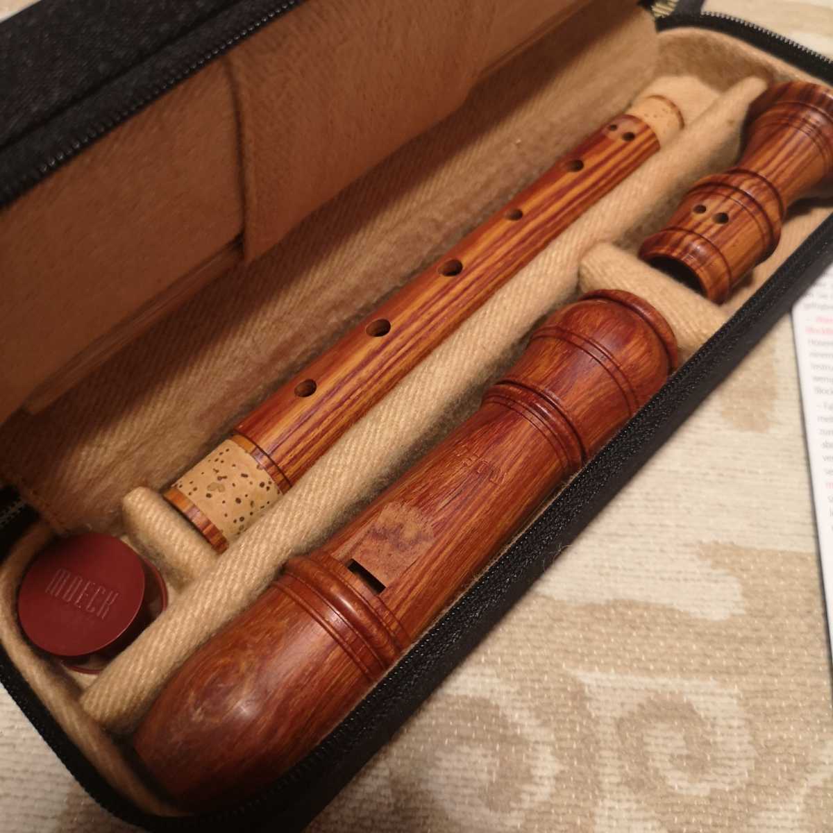 MOECKmek Lotte mbrug soprano recorder 4208 rose wood 