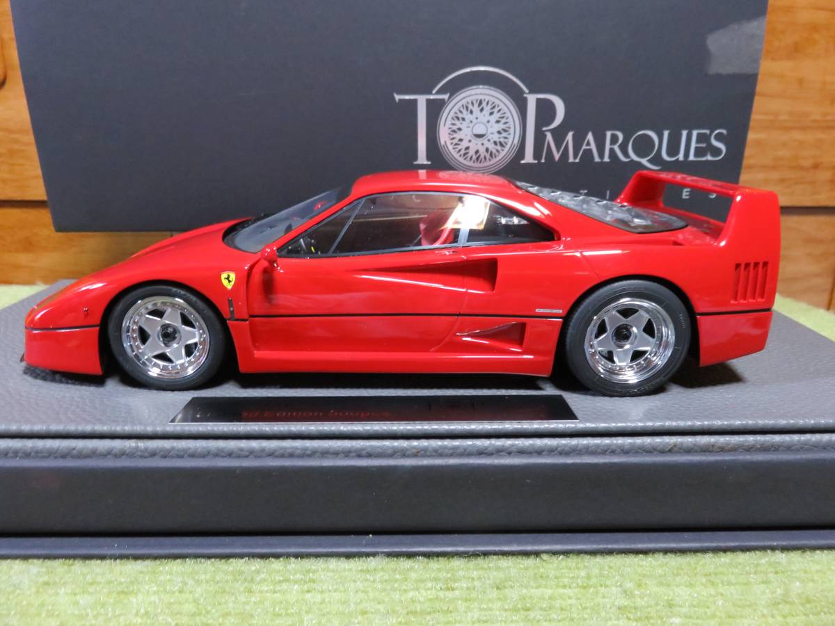 TOPMARQUES ( top maru kes) 1/18 Ferrari F40 red / worldwide limitation 500 pcs [ resin made ]