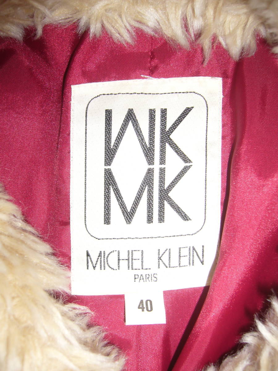 34-715-77♀：MICHEL KLEIN　Paris　ミッシェルクランパリス　ロングコート　ファー付き　Christmasparty　サンタクロース_画像5