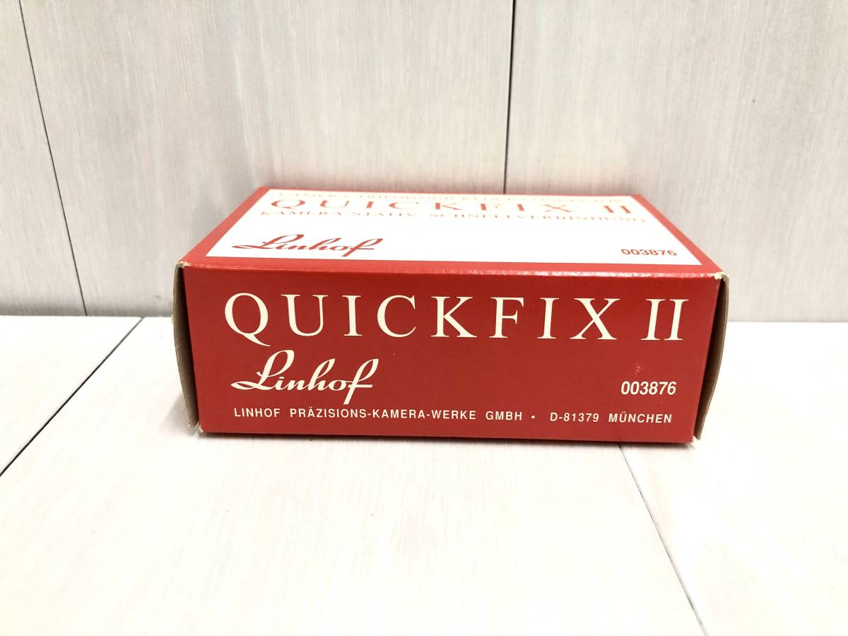 送料無料 ★ 空箱 取扱説明書 ネジのみ Linhof リンホフ クイックフィックス トライポッド コネクター II QUICK FIX カメラ 空き箱 元箱_画像7