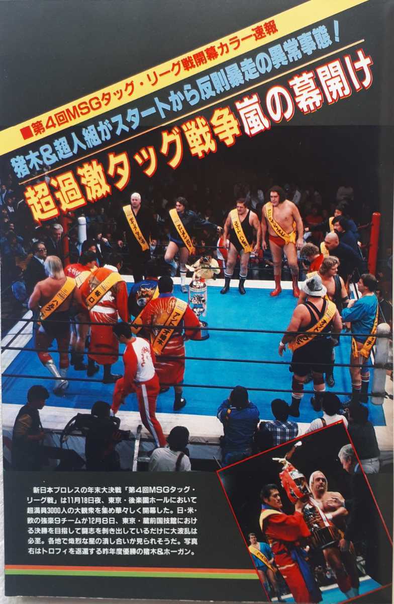 (株)日本スポーツ出版社「ゴング1984年1月号　●新年特別企画　プロレスまるごと面白思考」1984年1月1日発行_画像4