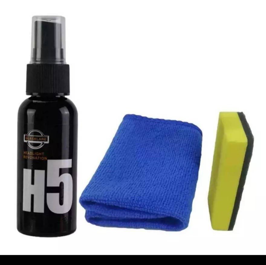コーティングH5完全硬化型ヘッドライトコーティング剤 UV吸収剤配合で黄ばみ防止
