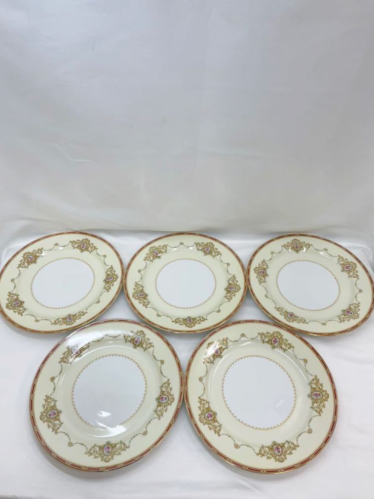 T1209 NORITAKE/オールドノリタケ 金彩 プレート 大皿 ディナー