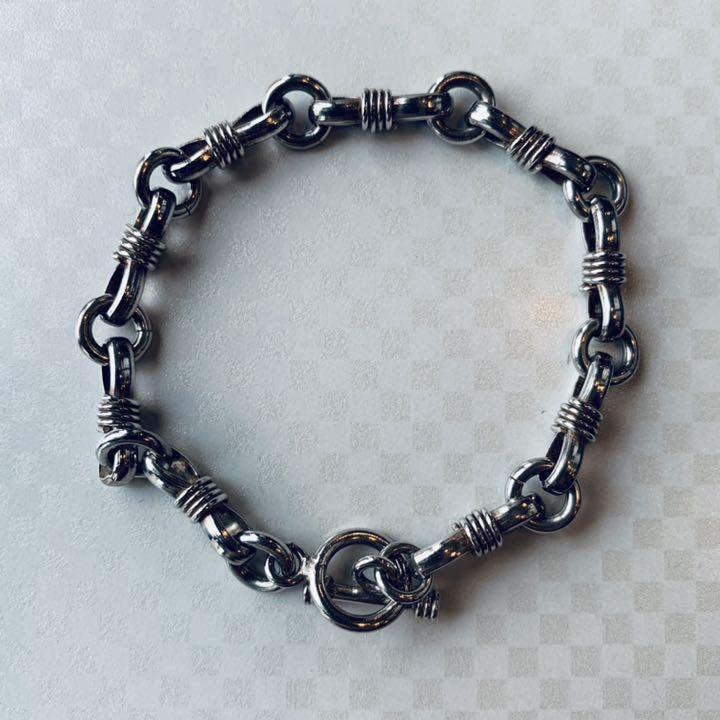 Vintage Silver 925 Toggle Bracelet_画像3