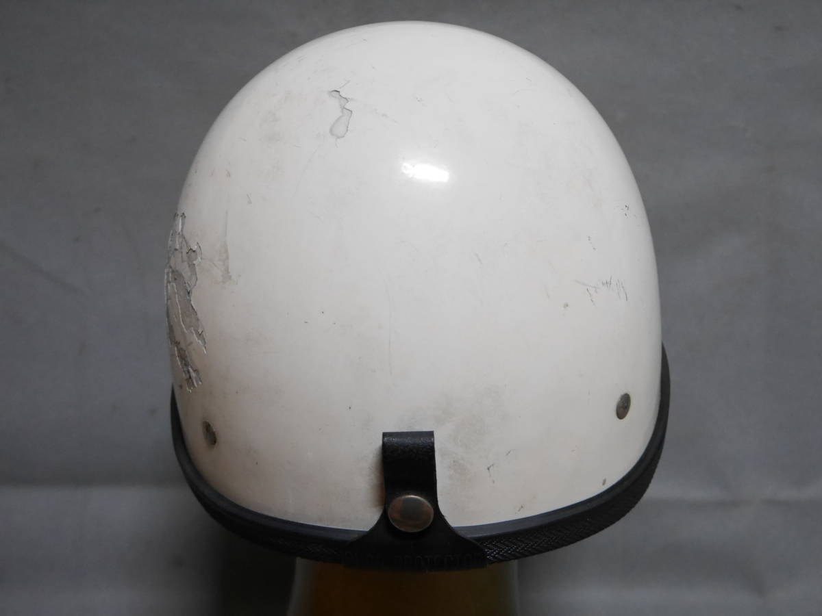 60'S BUCO PROTECTOR ハーフ ヘルメット 白 ビンテージ ブコ