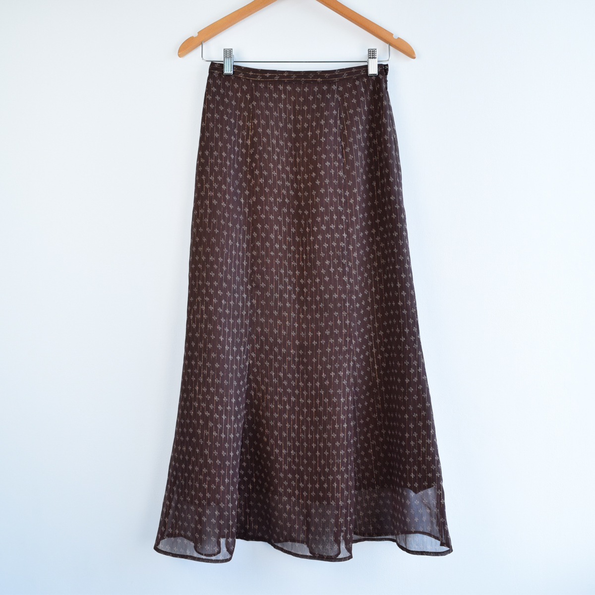 新品同様 定価1萬8700円 SLOBE IENA 日本制 プリント マーメイド スカート　36　確認(rèn)番號F314Q9