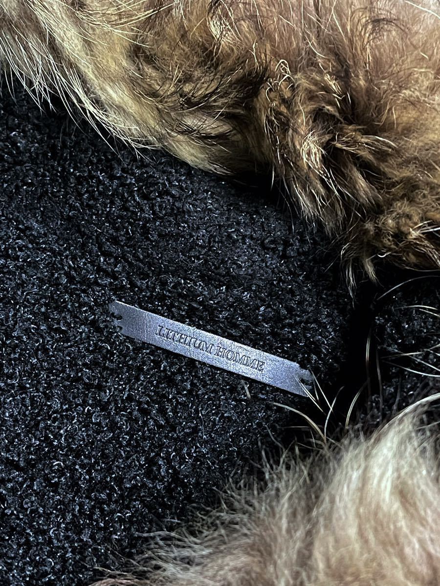 LITHIUM HOMME リチウム オム モッズコート フィンランドラクーンファー M51 riri社製M8zip_画像6