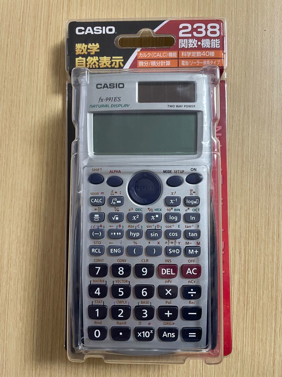 CASIO FX-991ES-N 関数・機能 238 数学自然表示 ソーラー電卓　カシオ計算機