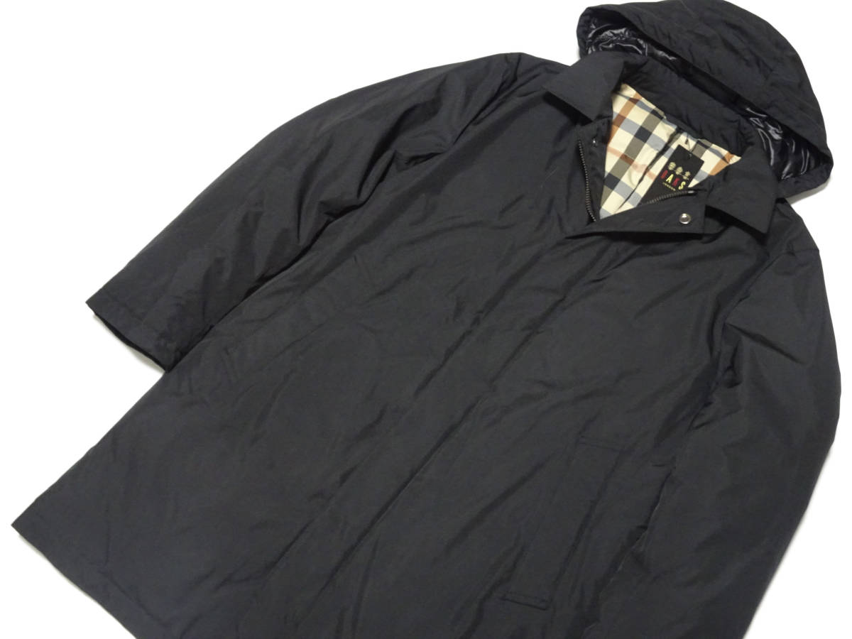 ◇DAKS/ダックス◇軽くて暖か 2WAY 撥水 フーテッドダウンコート【L