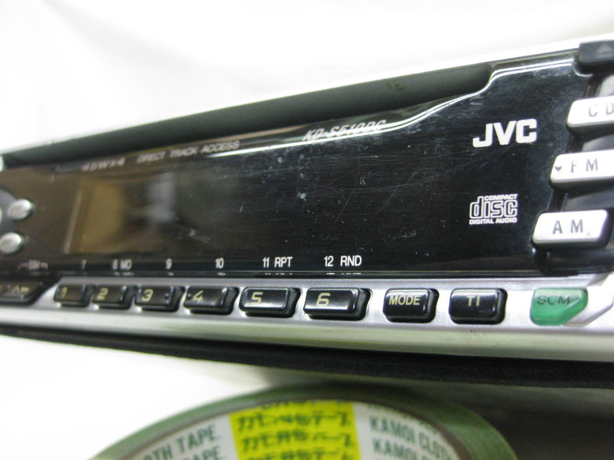 K-782　JVC　ビクター　KD-S510DC　1Dサイズ　CDデッキ　故障品_画像2