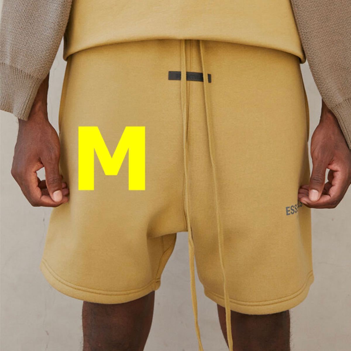 [M] янтарь FOG Essentials 21FW Sweat Shorts желтый шорты шорты Fear Of Godfi голубой bgodo Esse n автомобиль ruz