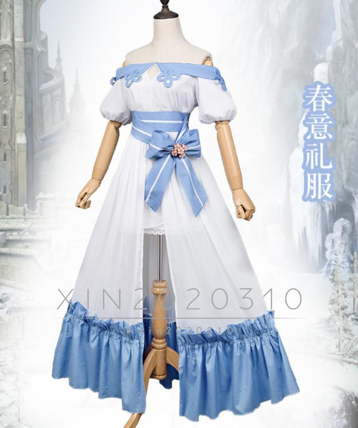 ファイナルファンタジーXIV FF14 春意礼服 コスプレ衣装風(ウィッグ 靴別売り)_画像1