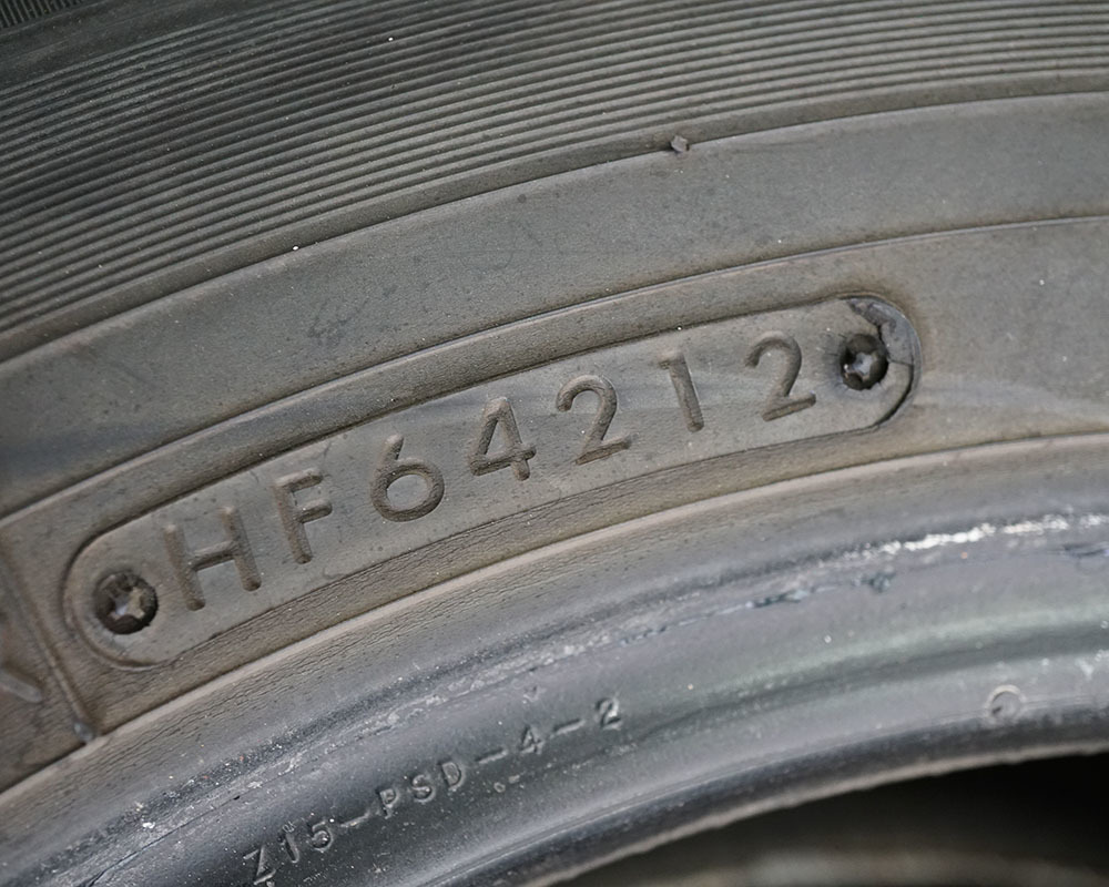 TOYO トーヨー GARIT G5 185/65R15 2012年製造 中古 スタッドレス 4本セット 冬タイヤ プリウス ノート等　[CW-012]_画像8