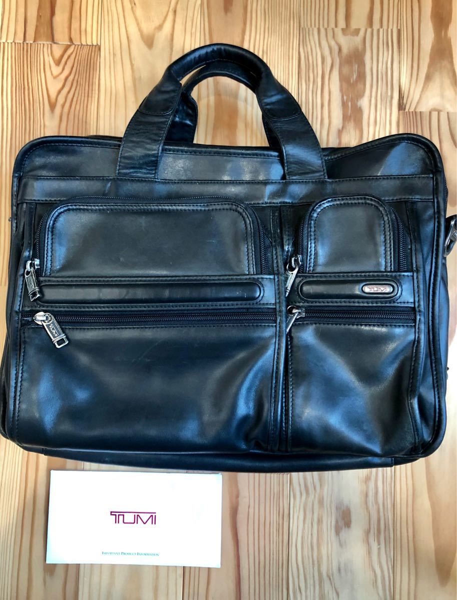 1627【TUMI】ビジネスバッグ ブリーフケース オールレザー 96141D4