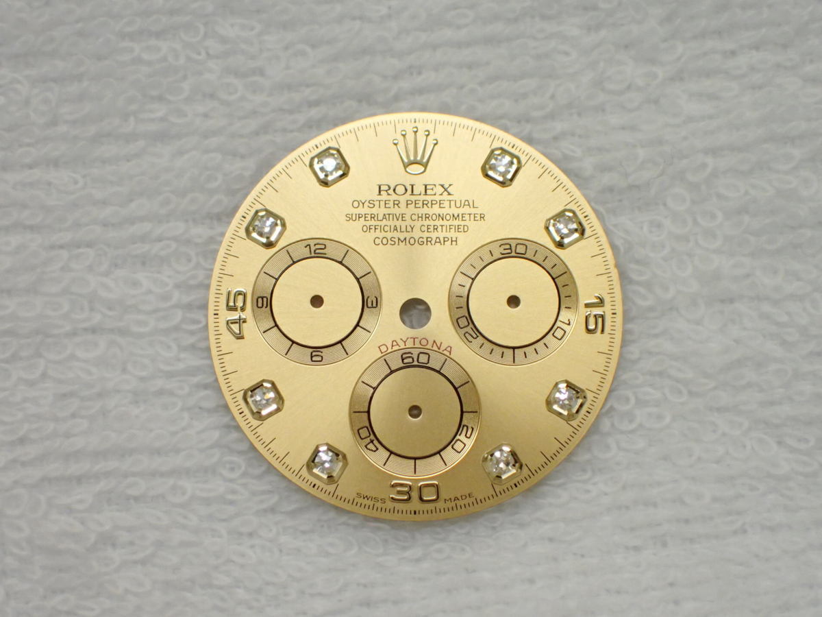 ロレックス デイトナ Ref.116503用 純正 8Pダイヤシャンパン文字盤 