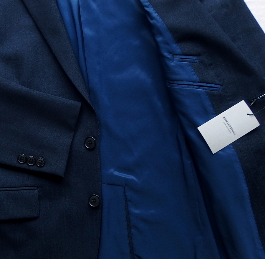# новый товар UNITED ARROWS осень-зима шерсть .2B темно синий / немного .XS/42 обычная цена 19,800