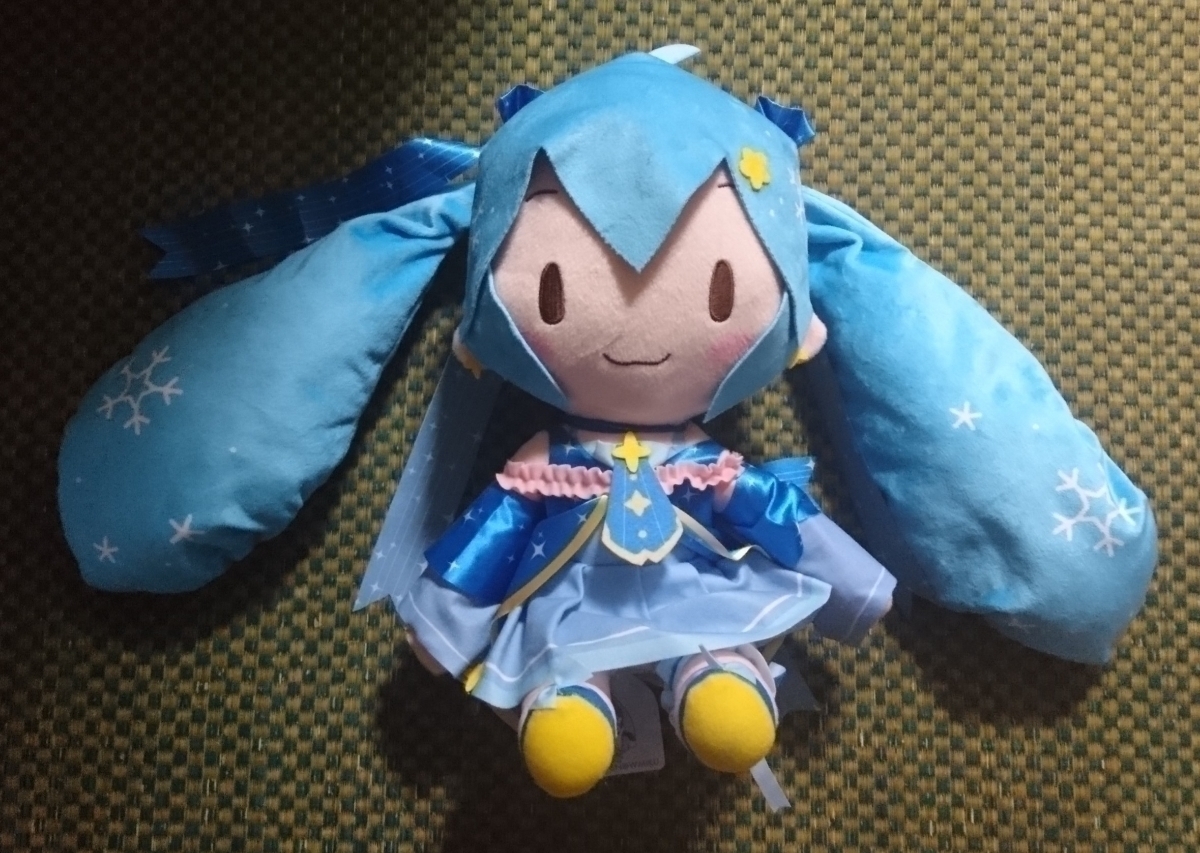 定形外510円 新品・タグ付き【SNOW MIKU 2017】初音ミクシリーズ スペシャルふわふわぬいぐるみ 雪ミク 三月八日_画像1