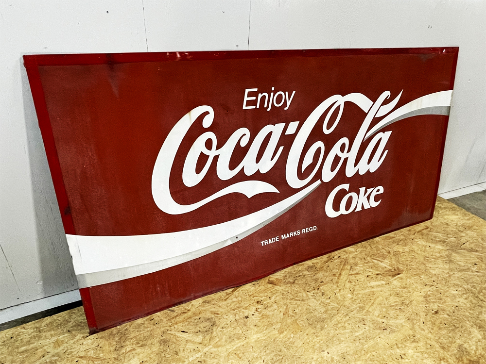 ①【北海道引取限定】 コカコーラ 看板 コカ・コーラ Coca Cola 昭和