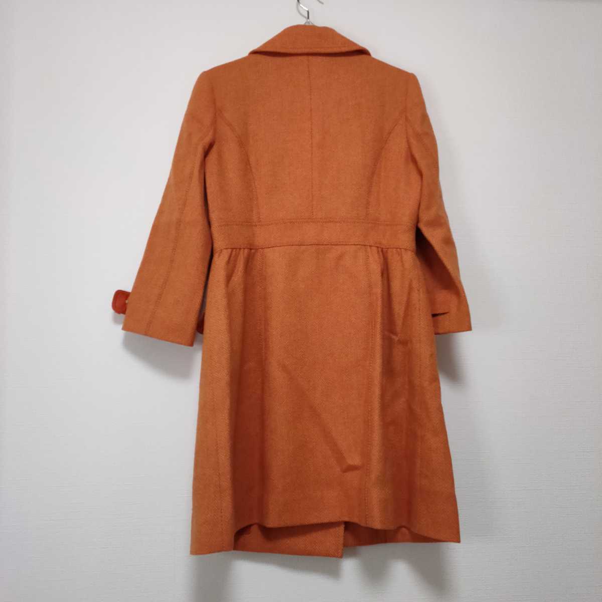  beautiful goods Cynthia Rowley thin wool material coat orange S