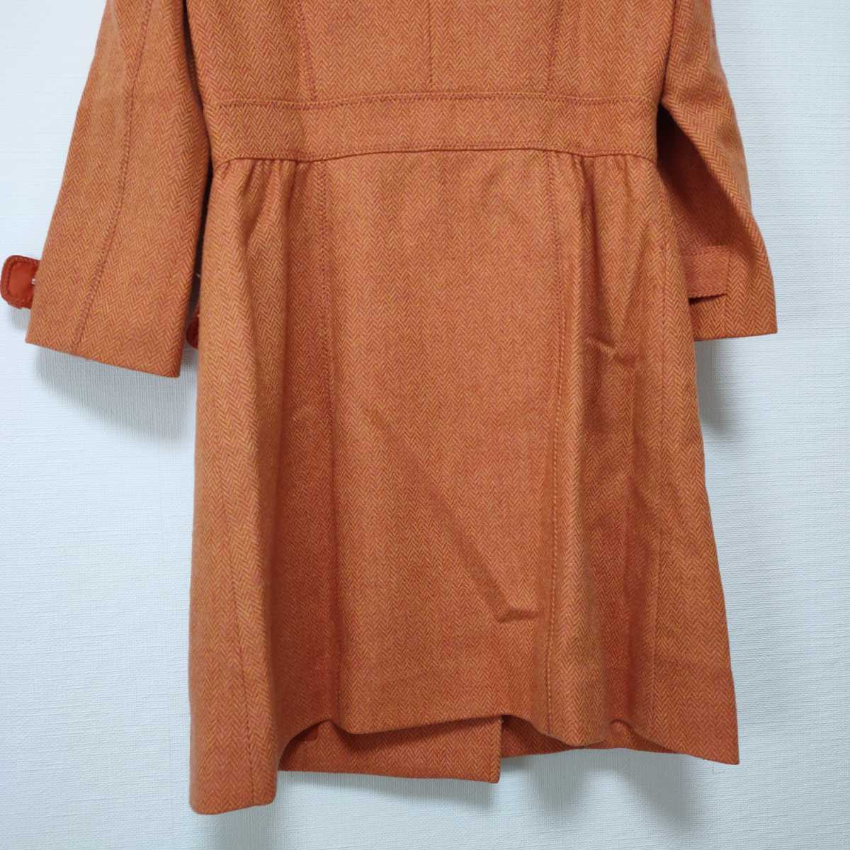 beautiful goods Cynthia Rowley thin wool material coat orange S