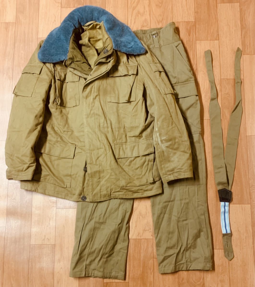 ソ連軍 冬季用 アフガンカ 上下 ライナー付 フルセット② 50-4 ソビエト軍 ロシア軍 アフガン チェチェン 防寒服