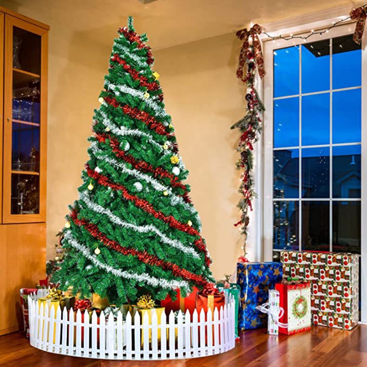 【大特価】クリスマスツリー 枝大幅増量タイプ 180cm グリーン ヌードツリー 