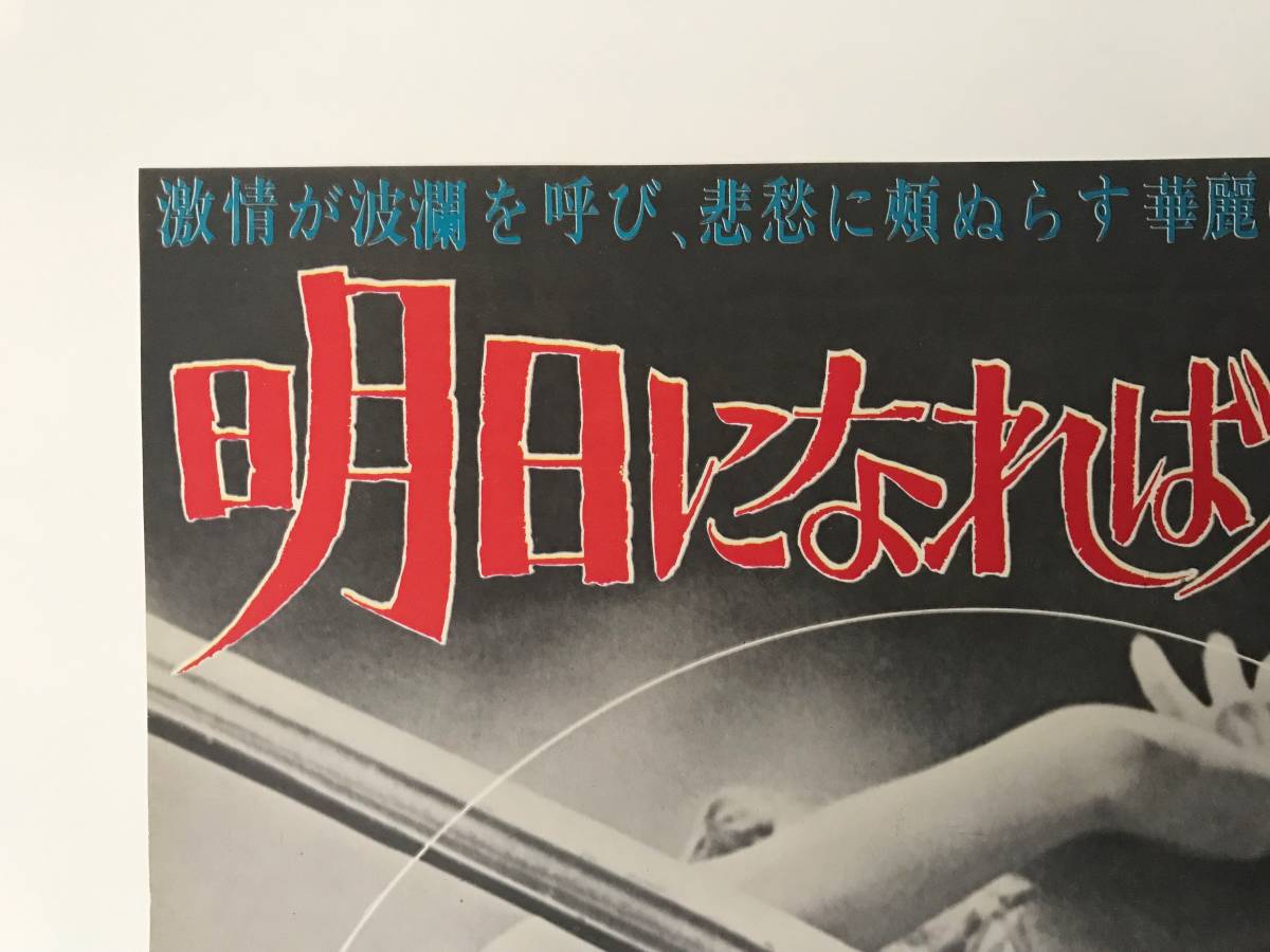 ★稀少「 明日になれば他人 」 映画ポスター　2 Weeks in another Town　日本公開1963年 監督： Vincente Minnelli　出演： Kirk Douglas_画像3