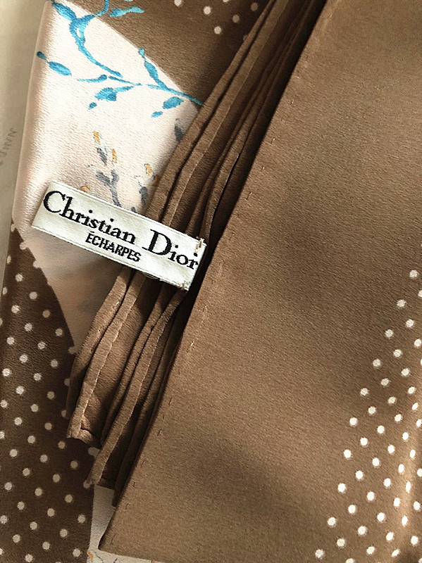 未使用★ Christian Dior クリスチャン　ディオール シルクスカーフ　タグ付き（1110C12-011900）_画像7