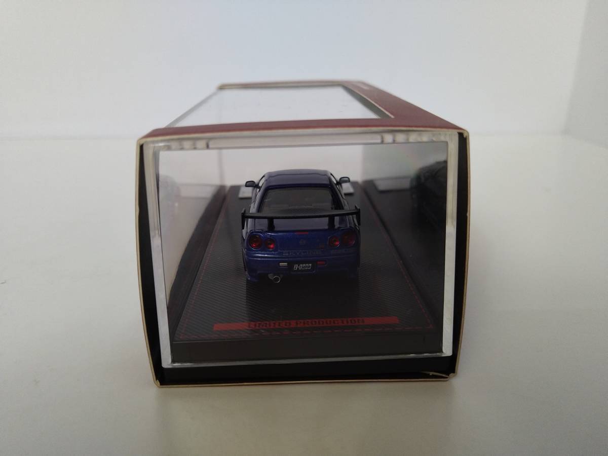 ＜新品・未開封＞ ignition model　日産 Nismo R34 GT-R Z-tune　ブルーメタリック　1/64サイズ_画像5