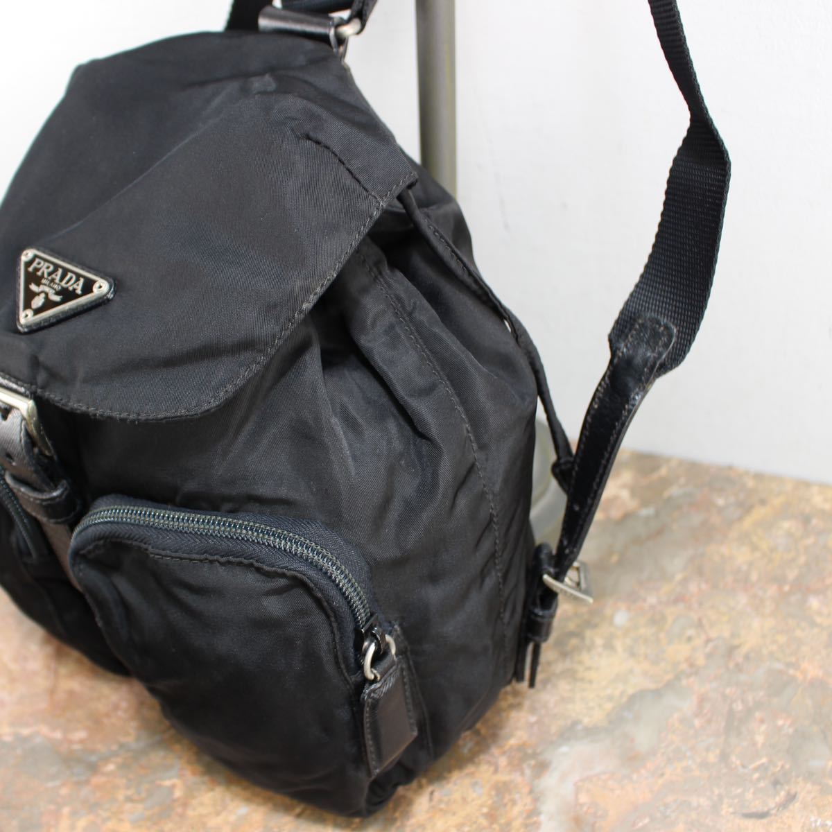 PRADA 2 POCKET LOGO NYLON MINI RUCK SUCK MADE IN ITALY/プラダ2