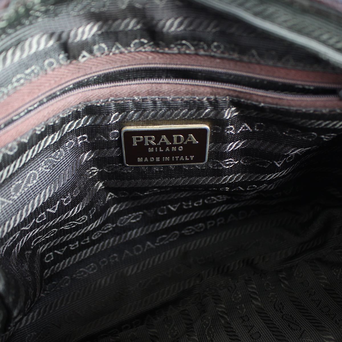 PRADA LOGO NYLON TUSSEL HAND BAG MADE IN ITALY/プラダロゴナイロン
