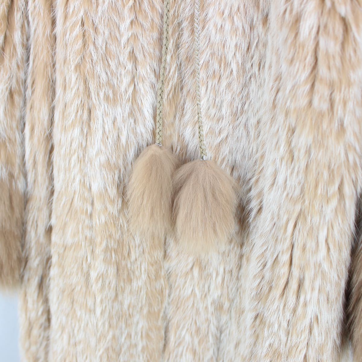 DIAGRAM GRACE CONTINENTAL RABBIT FOX FUR ZIP COAT/ダイアグラムグレースコンチネンタルラビットフォックスファーコート