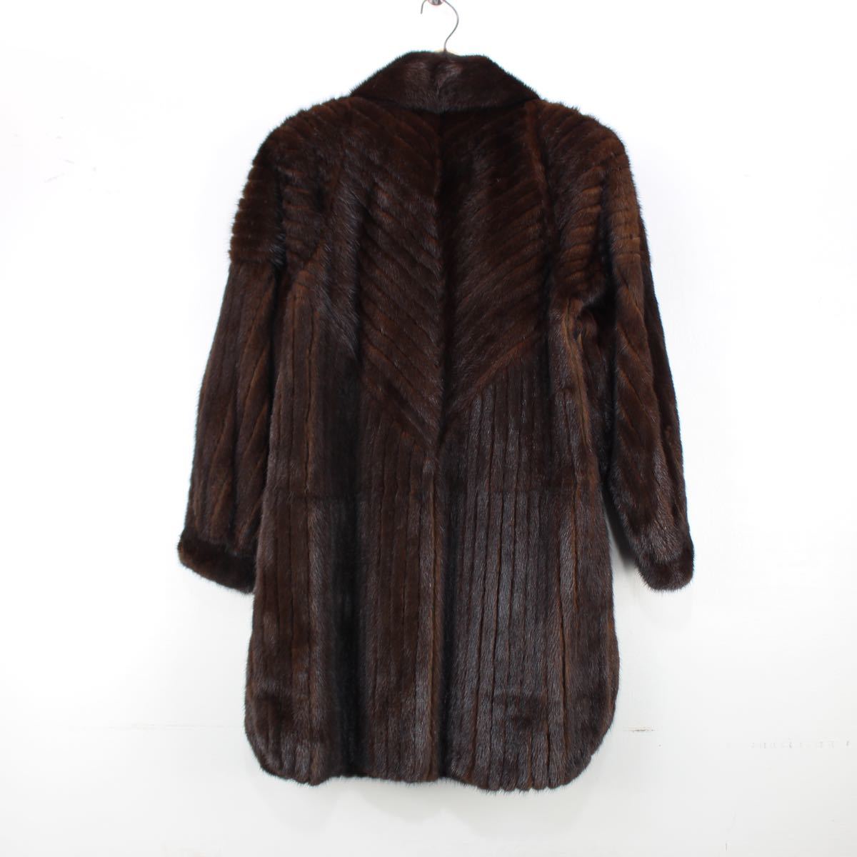 日本最大の DARK COAT FUR STAR FUR MINK SAGA BROWN サイズ13 ダーク