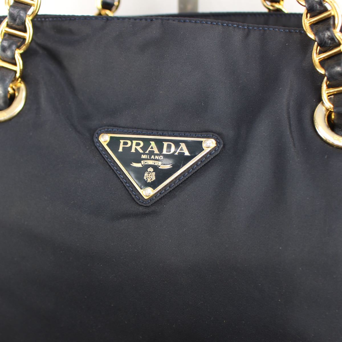 PRADA QUILTING NYLON CHAIN SHOULDER BAG MADE IN ITALY/プラダ