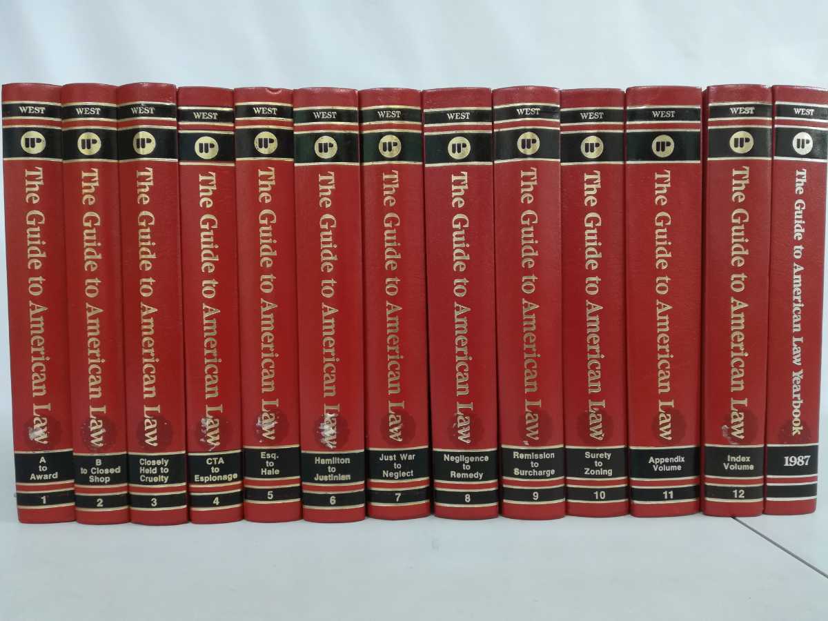 【まとめ】The Guide to American Law全12巻+yearbook　洋書/英語/アメリカ/法律/ガイド【2112-029】