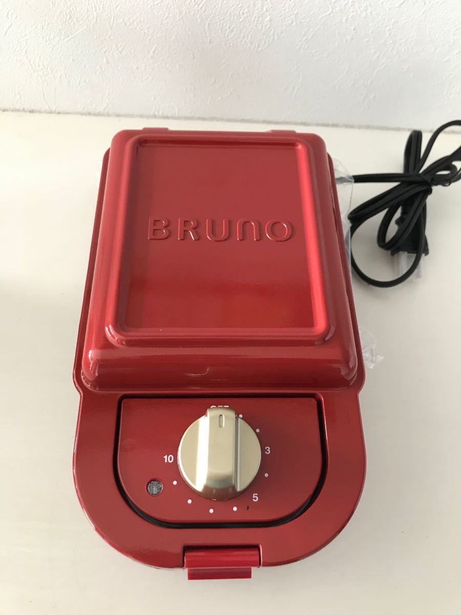BURUNO ブルーノ　ホットサンドメーカー　シングル　　　　　新品未使用　レッド
