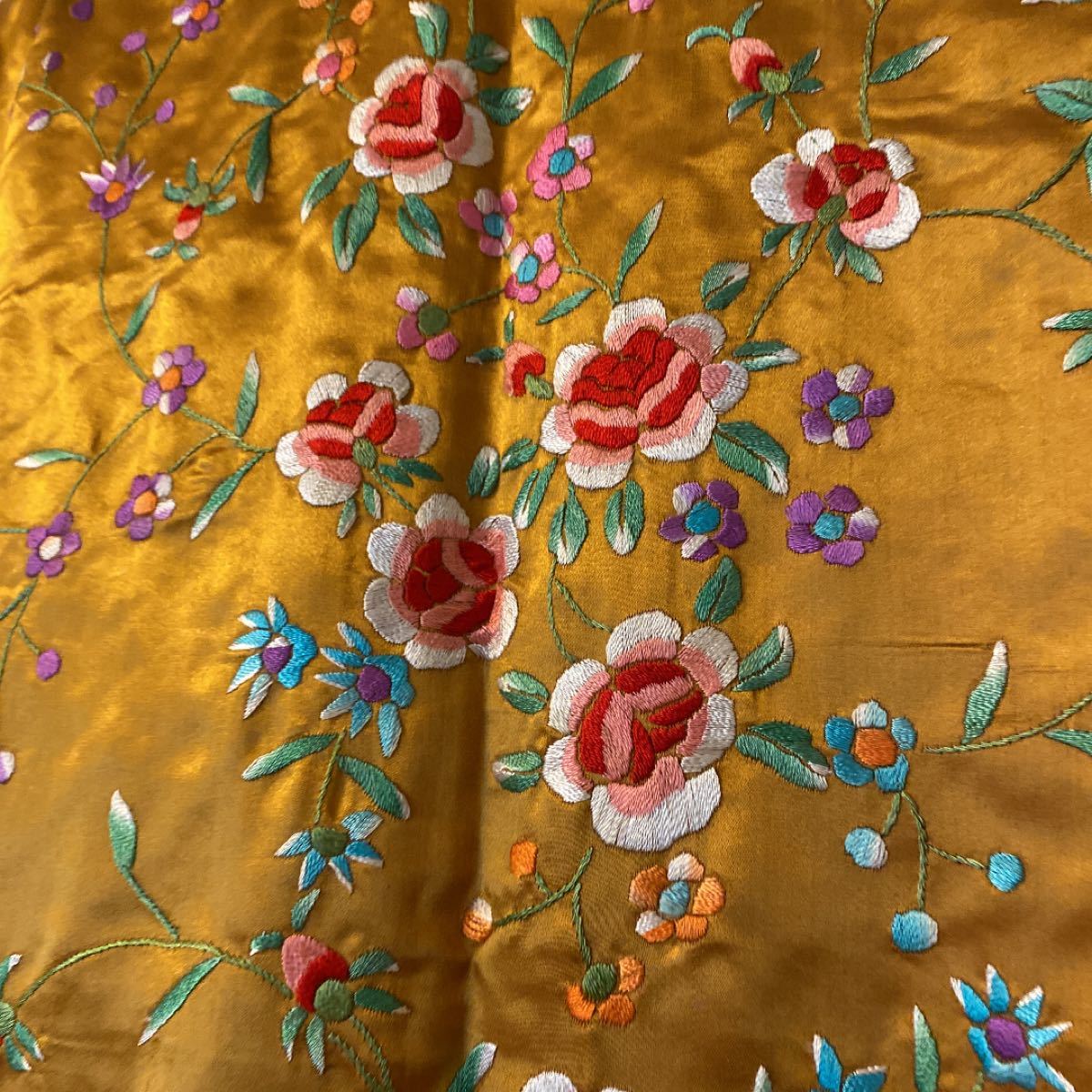 美品 レオナール 刺繍 シルク デニム ノーカラージャケット www