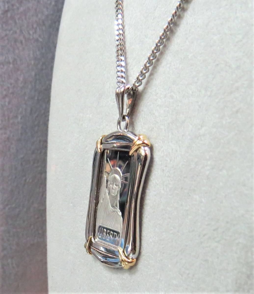 ![ free woman god ] original platinum * pendant .( necklace *Pt850*50cm) total 19.8g* consumption tax . free shipping 