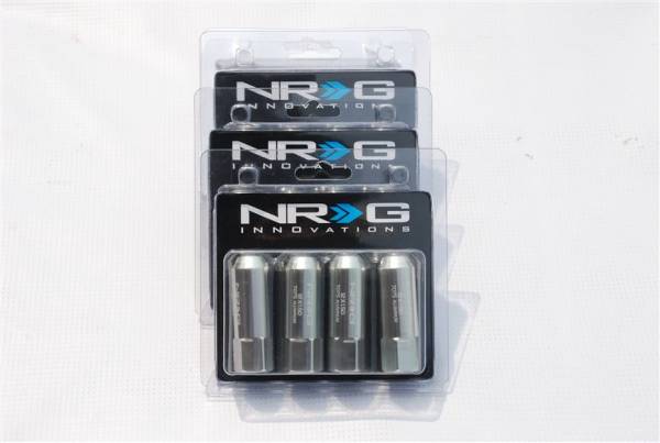 NRG 7075AL 貫通ロングナット 銀 M12x1.5 4本SET ホンダ トヨタ ダイハツ USDM JDM STANCE 正規(guī)輸入品 即納