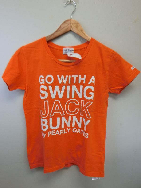 Jack Bunny ジャックバニー Tシャツ オレンジ 1 中古 ゴルフウェア レディース あすつく 1905-1538 新作グッ