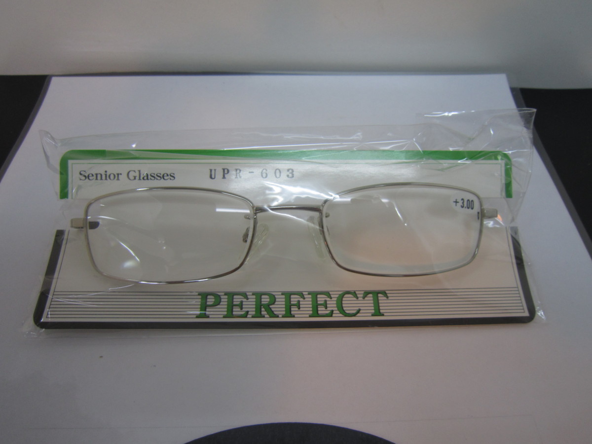 老眼鏡 PERFECT UPR-603 +3.00　度入り　中古品③_画像1