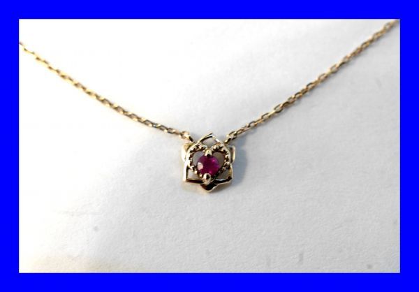 【値下げ】 K10PG ピンクゴールド TAKE-UP by JEWELRY COLLECTION Disney ディズニー ○新品同様 ネックレス Z0200 0.8g ピンクゴールド