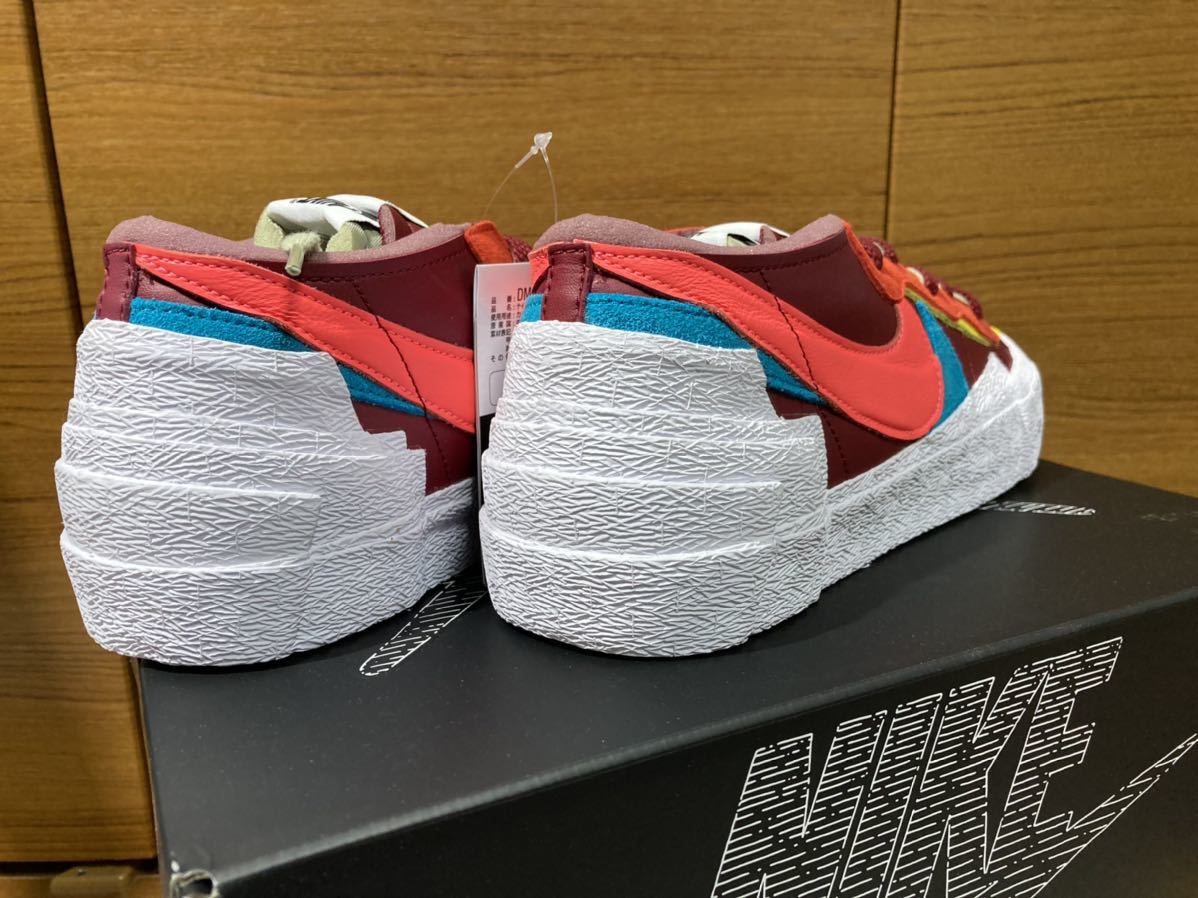 29cm US11【新品未使用・国内黒タグ付】Nike sacai x KAWS Blazer Low