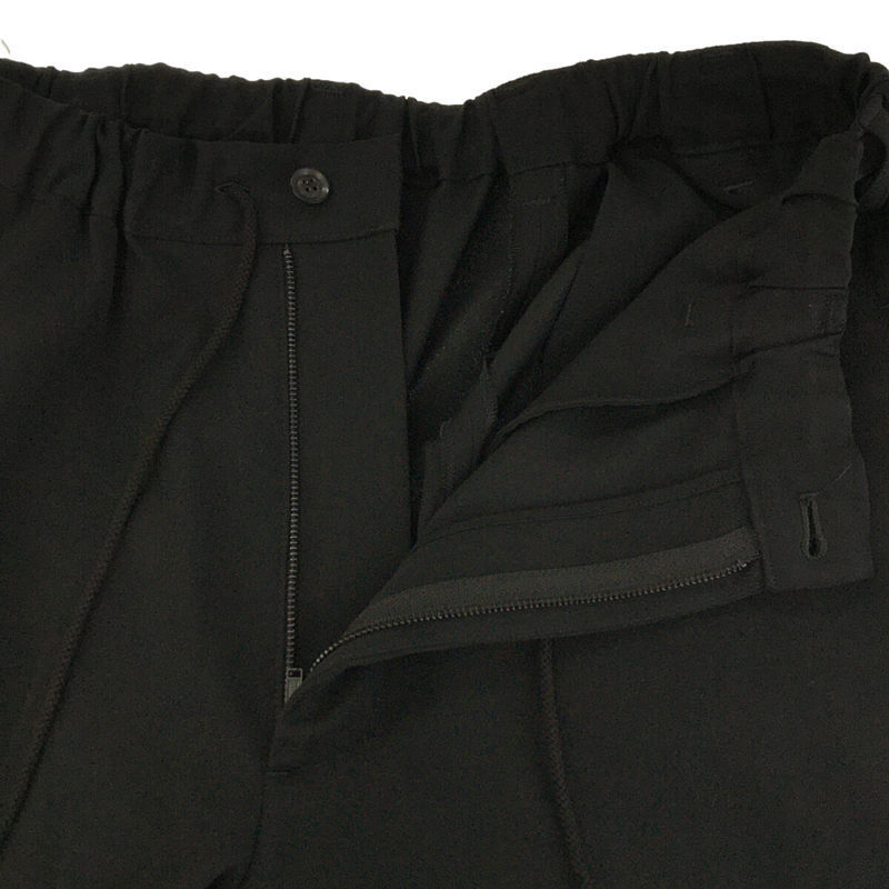 B YOHJI YAMAMOTO / ビーヨウジヤマモト | ウールギャバ 裾ボタン