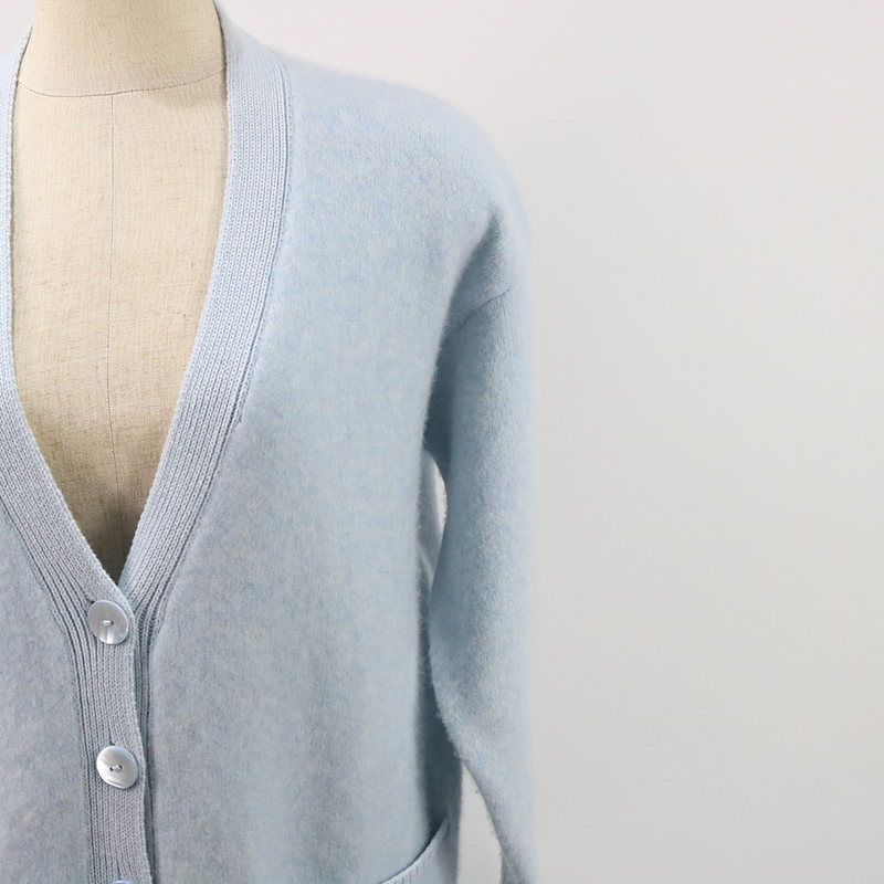 Cruciani / クルチアーニ | カシミヤシルク混ロングカーディガン blue