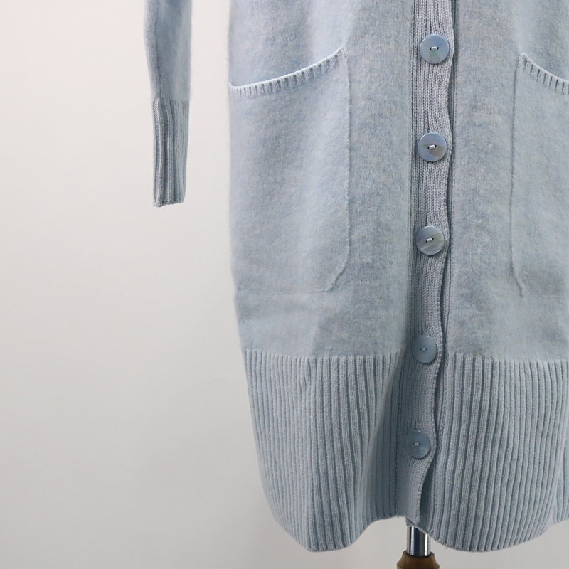 Cruciani / クルチアーニ | カシミヤシルク混ロングカーディガン blue