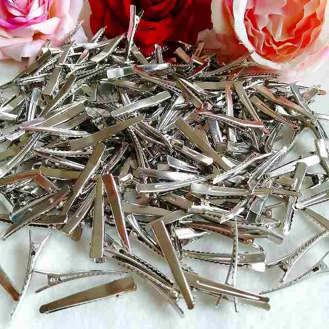  tongs pin pincers parts deco parts wanikchi Kids girl hand made hair clip hairpin hair accessory business use .
