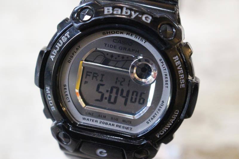 ☆Baby-G/ベビージー G-LIDE デジタル腕時計 BLX-103 JF ブラック レディース CASIO カシオ 古着 中古 used☆_画像2