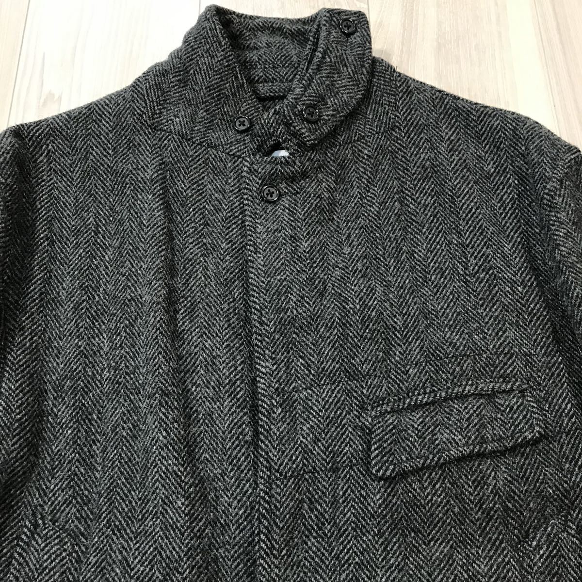 . work woolrich company manufactured M Woolrich engineered garments engineered garments Chesterfield coat herringbone jacket nigel cabourn