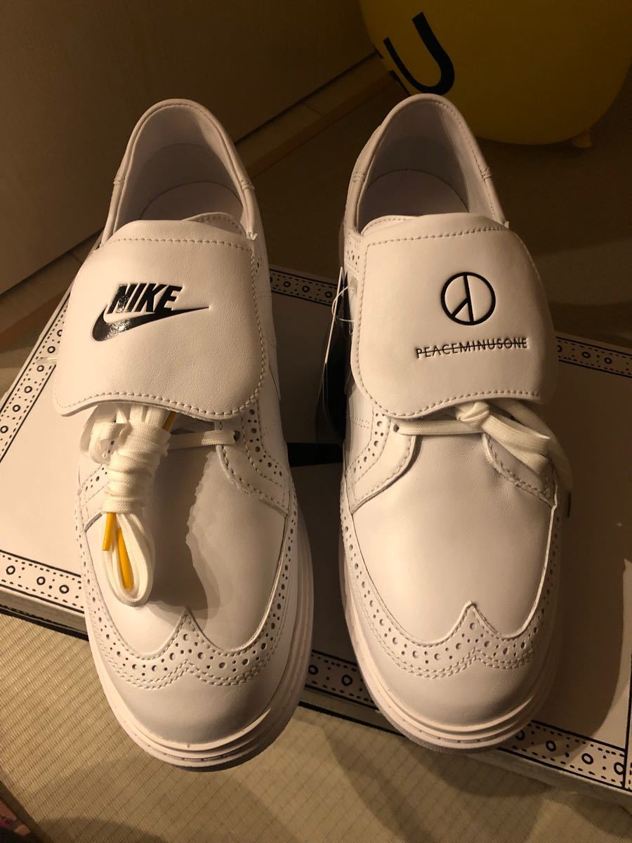 グリーン・ホワイト系 完成品♪ 新品 Nike kwondo1 peaceminusone 29cm